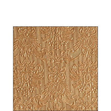 Load image into Gallery viewer, Ambiente Embossed Napkins Elegance Bronze -  Small.
