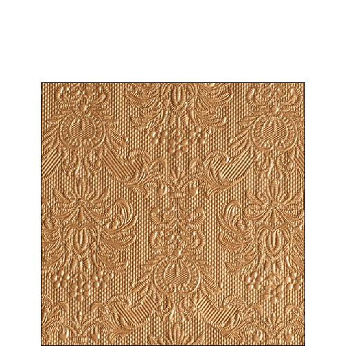 Ambiente Embossed Napkins Elegance Bronze -  Small.