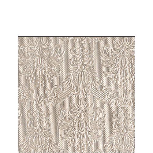 Ambiente Embossed Napkins Elegance Pearl Taupe -  Small.