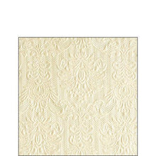 Load image into Gallery viewer, Ambiente Embossed Napkins Elegance Pearl Cream -  Small.
