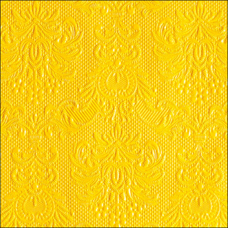 Ambiente Embossed Napkins Elegance Yellow -  Available in 2 sizes.
