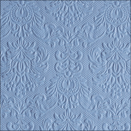 Ambiente Embossed Napkins Elegance Jeans Blue -  Available in 3 sizes.