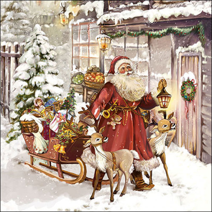 Ambiente Napkin Christmas Visit - Large
