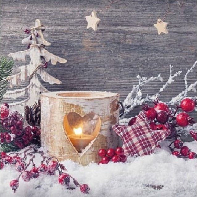 Ambiente Napkin Birch Candlelight