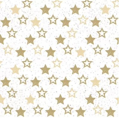 Ambiente Napkin Stars All Over, Gold - Large