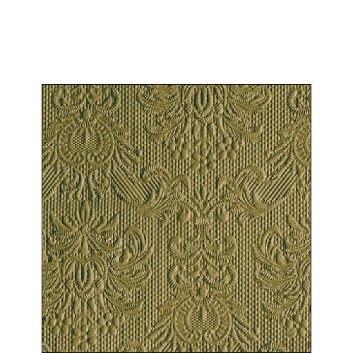 Ambiente Embossed Napkins Elegance Olive Green -  Small.