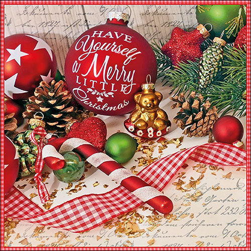 Ambiente Merry Little Christmas Napkins - Small