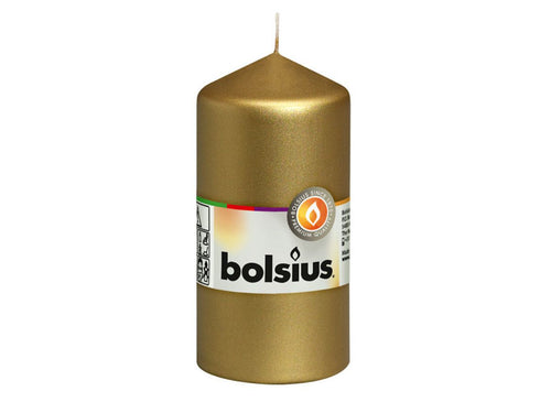 Bolsius Pillar Candle  - 120/60, Gold.