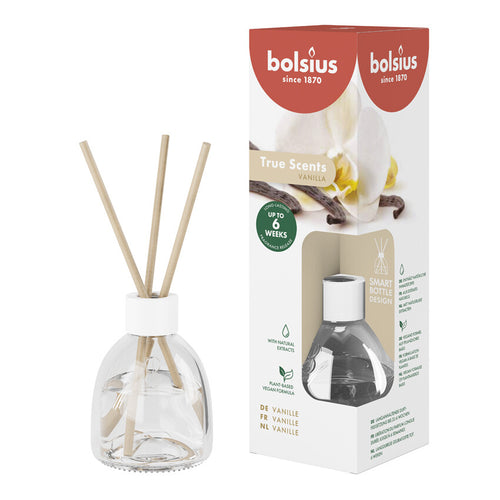 Bolsius True Scents Fragrance Diffuser Sticks, 60ml - Vanilla.