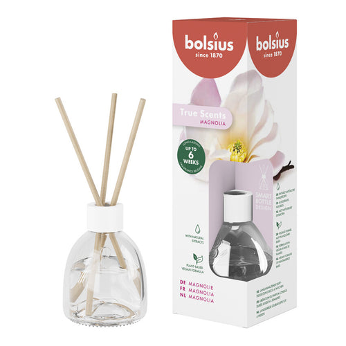 Bolsius True Scents Fragrance Diffuser Sticks, 60ml - Magnolia.