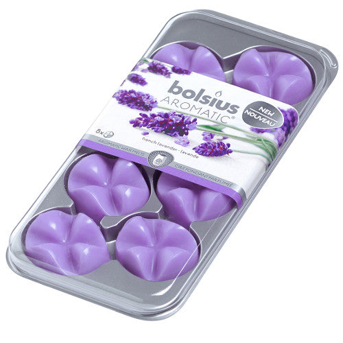 Bolsius Wax Melts Refills - Lavender - Pack of 8