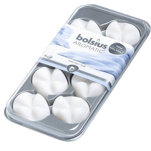 Bolsius Wax Melts Refills - Fresh Linen - Pack of 8