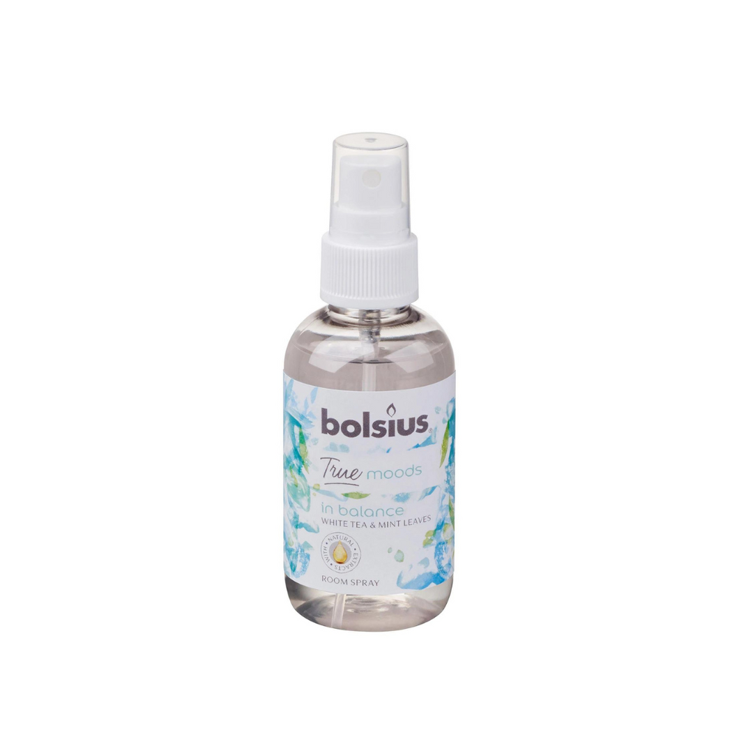 Bolsius True Moods In Balance Room Spray, White Tea & Mint Leaves - 75ml