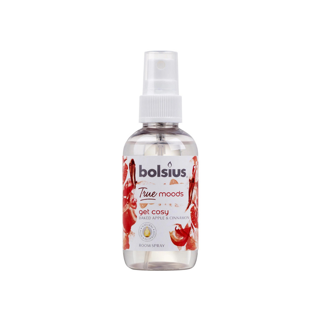 Bolsius True Moods Get Cosy Room Spray, Baked Apple & Cinnamon - 75ml