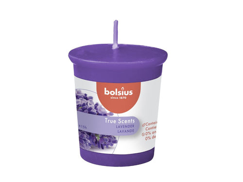 Bolsius True Scents Votive Candle, 53/45mm - Lavender.