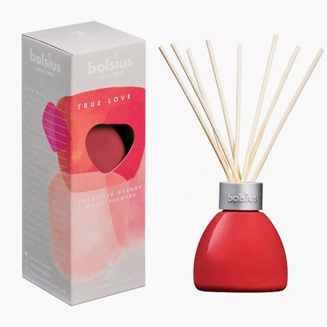Bolsius True Love Sunkiss Orange & White Flowers Fragrance Diffuser, 45ml