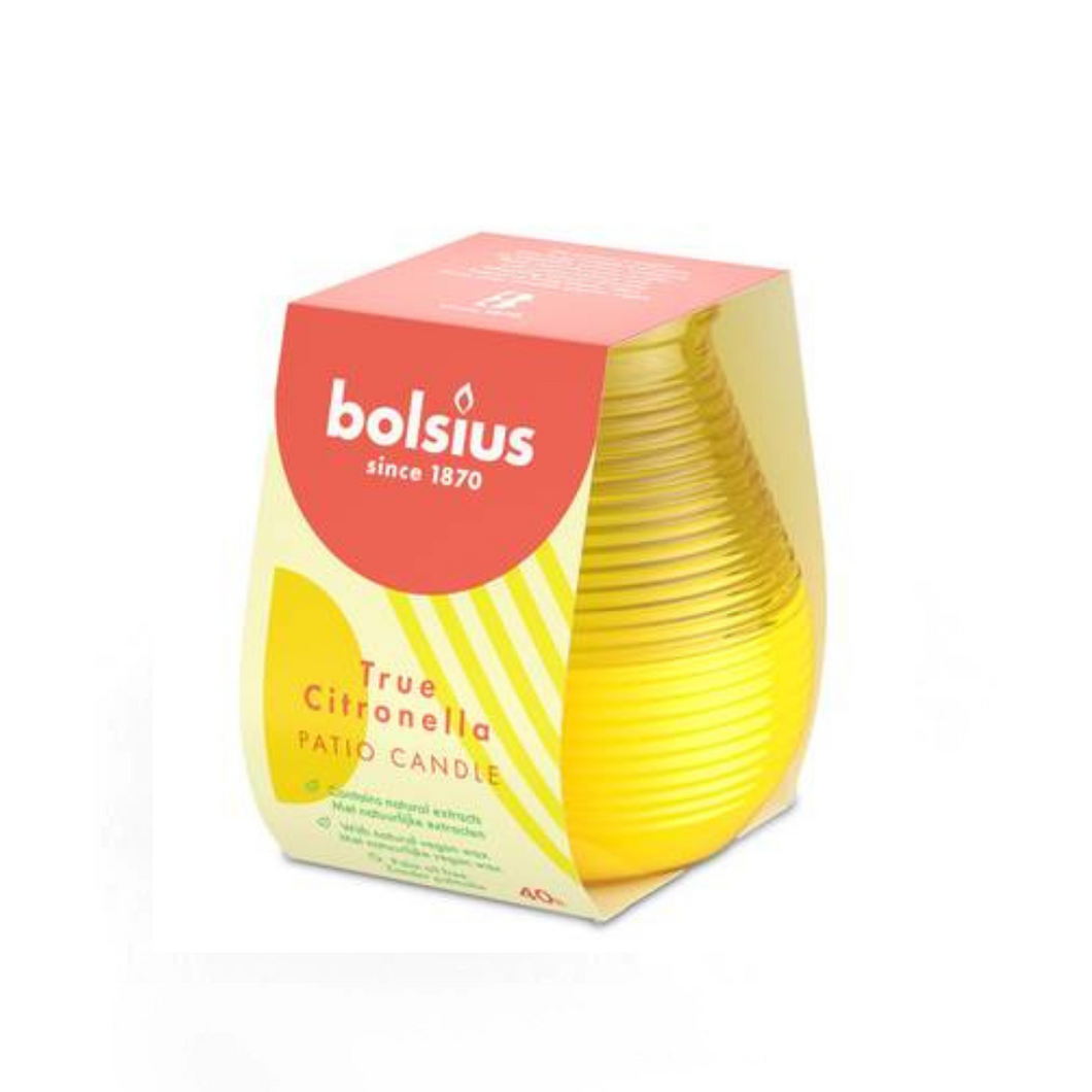 Bolsius True Citronella Patiolight - 94/91mm, Yellow