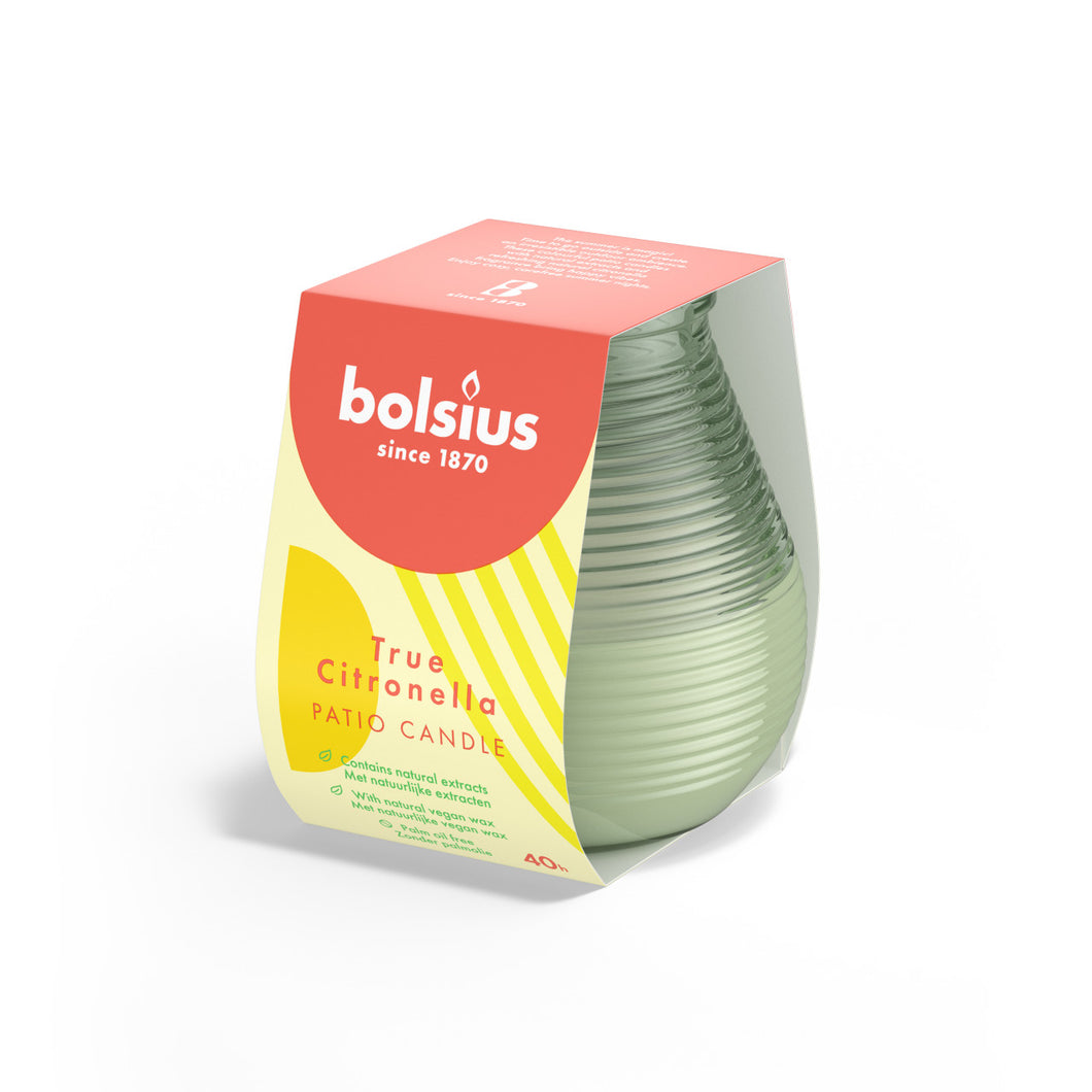 Bolsius True Citronella Patiolight - 94/91mm, Green