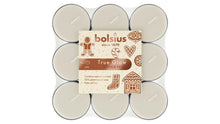Load image into Gallery viewer, Bolsius True Glow Cookie Fever Tealight Candles, Scented - Pack of 18, top view.
