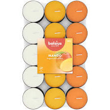 Load image into Gallery viewer, Bolsius Fragranced Tealight Candles, Mango - Pack of 30
