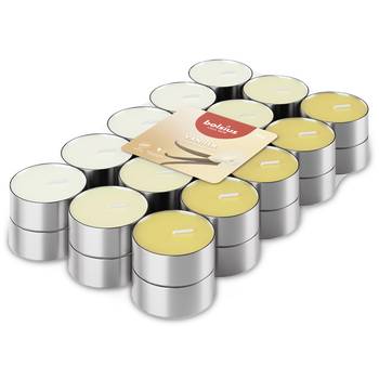 Bolsius Fragranced Tealight Candles, Vanilla - Pack of 30