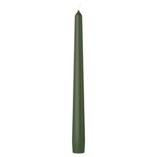 Load image into Gallery viewer, Bolsius Special Essentials Box of 4 Tapered Candles 245/24mm - Metallic Green
