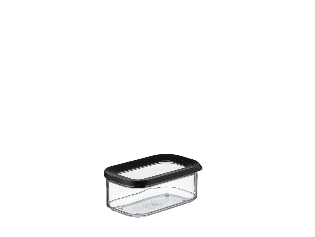 Rosti Mepal Modula Storage Boxes with Black & Transparent Lids - 425ml