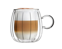 Load image into Gallery viewer, Vialli Design Set of 2 Double-Walled Coffee Cups Tulip - 250ml
