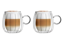 Load image into Gallery viewer, Vialli Design Set of 2 Double-Walled Coffee Cups Tulip - 250ml
