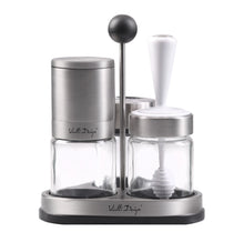 Load image into Gallery viewer, Vialli Design Spice &amp; Honey Dispenser Set Soho, 70ml &amp; 140ml
