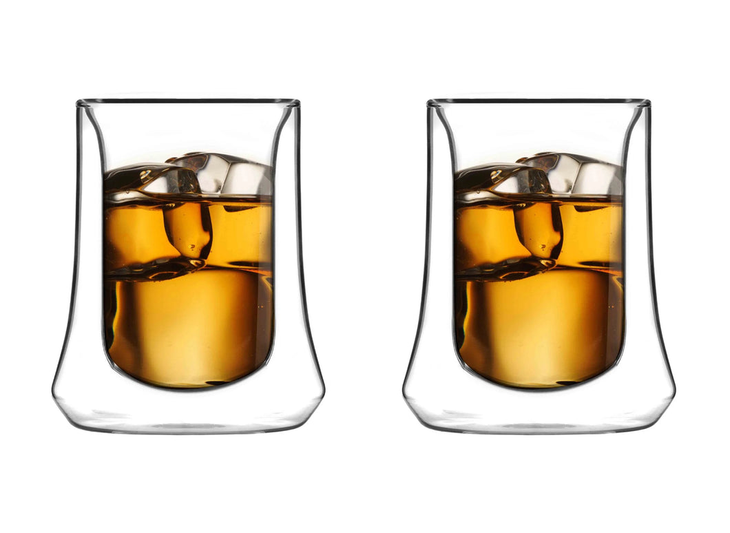 Vialli Design Set of 2 Double-Walled Whiskey Glass Soho - 240ml