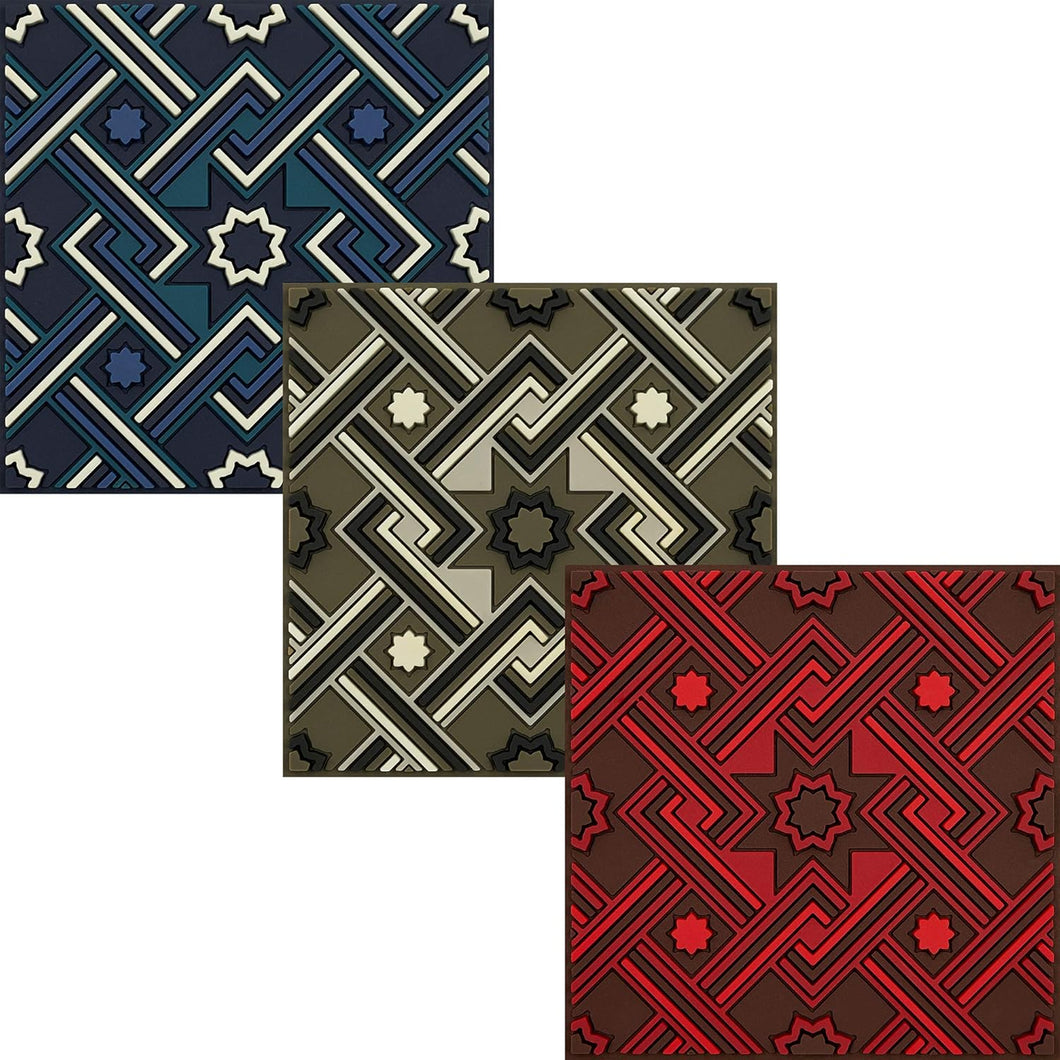 Images D'orient Pack of 6 Coasters, 9 x 9cm - Matéa Combo.
