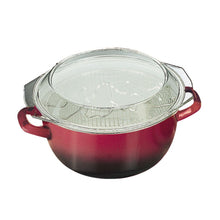 Load image into Gallery viewer, Ibili Volcan Frying Set with Basket &amp; Glass Lid - 24cm, 4.6 Liters
