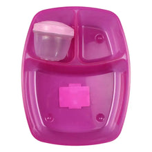 Load image into Gallery viewer, Sistema Lunch Triple Split Food Container with Yogurt Pot - 2L, Teal
