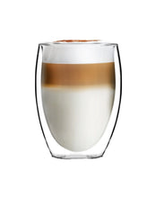 Load image into Gallery viewer, Vialli Design Set of 2 High Double-Walled Coffee Cups Noa - 360ml
