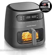 Load image into Gallery viewer, Hamilton Beach Digital Air Fryer View 8L, Large viewing window, side view.
