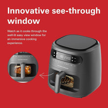 Load image into Gallery viewer, Hamilton Beach Digital Air Fryer View 8L, Large viewing window, 8 presets with dehydrate &amp; defrost, Cook for up to 12 hours from 40°C to 200°C - 1750W, Matte Grey
