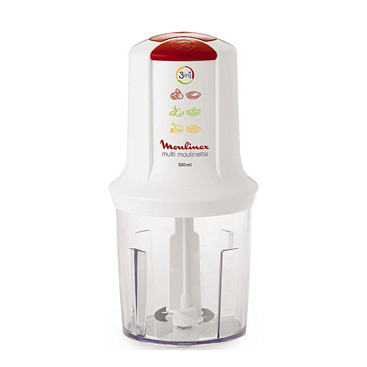 Moulinex Multi Moulinette with 2 Speeds & Turbo Function  - 0.5 Liters, 400W