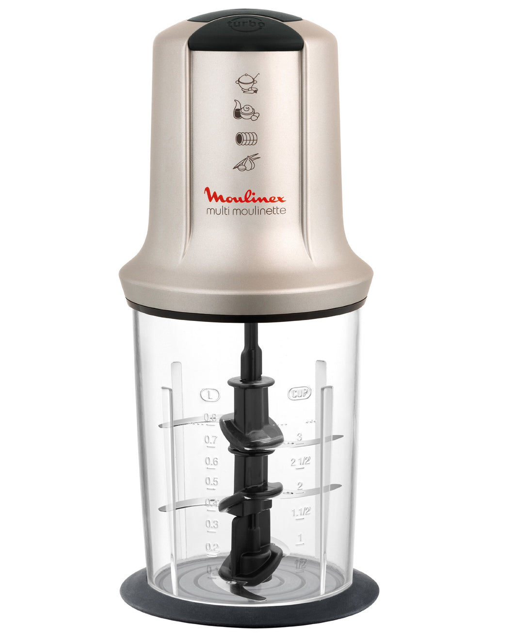 Moulinex Multi Moulinette XXL with2 Speeds and 3 Blades - 800ml, 500W