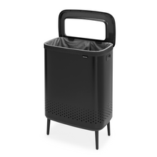 Load image into Gallery viewer, Brabantia Bo Hi Laundry Hamper, 2 x 45 Liters - Matt Black
