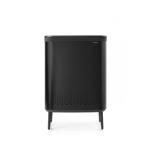 Load image into Gallery viewer, Brabantia Bo Hi Laundry Hamper, 2 x 45 Liters - Matt Black
