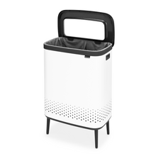 Load image into Gallery viewer, Brabantia Bo Hi Laundry Hamper, 2 x 45 Liters - White
