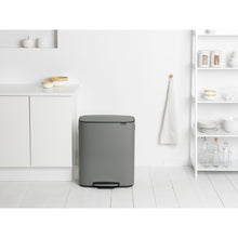 Load image into Gallery viewer, Brabantia Bo Pedal Bin - 60 Liters, Mineral Concrete Grey
