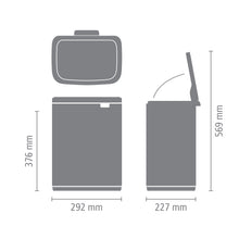 Load image into Gallery viewer, Brabantia Bo Waste Bin, 12L - Brilliant Steel
