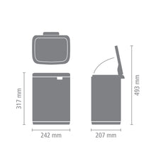 Load image into Gallery viewer, Brabantia Bo Waste Bin, 7L - Matt Black
