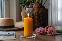 Load image into Gallery viewer, Bolsius True Scents Lavender Ribbed Pillar Candle 120/58mm, Scented
