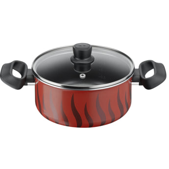 Tefal Tempo Flame Stewpot with Glass Lid – Available in several sizes