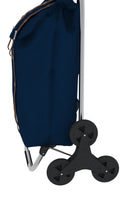 Load image into Gallery viewer, Colombo Dakar Water Resistant Shopping Trolley with 3 Wheels - 50 Liters, Navy Blue
