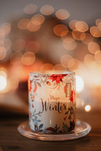 Load image into Gallery viewer, Bolsius Fragranced Christmas Glass Candles - 82/68mm, Vanilla
