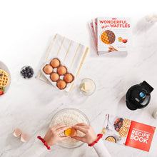Load image into Gallery viewer, Dash Mini Waffle Maker Machine for Individuals, Paninis, Hash Browns, &amp; Other On the Go Breakfast, Lunch, or Snacks with Easy to Clean, Non-Stick Sides, 4 Inch, Black
